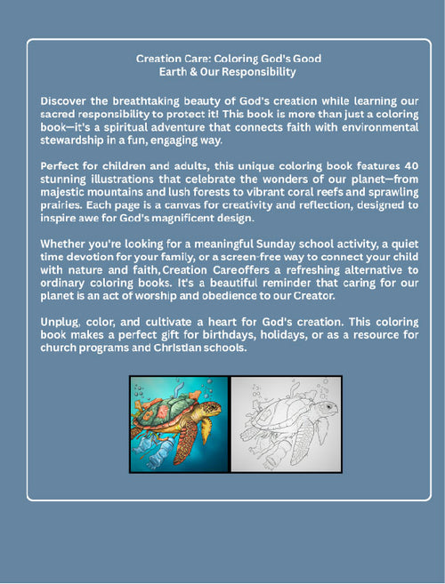 Creation Care: Christian Coloring Book