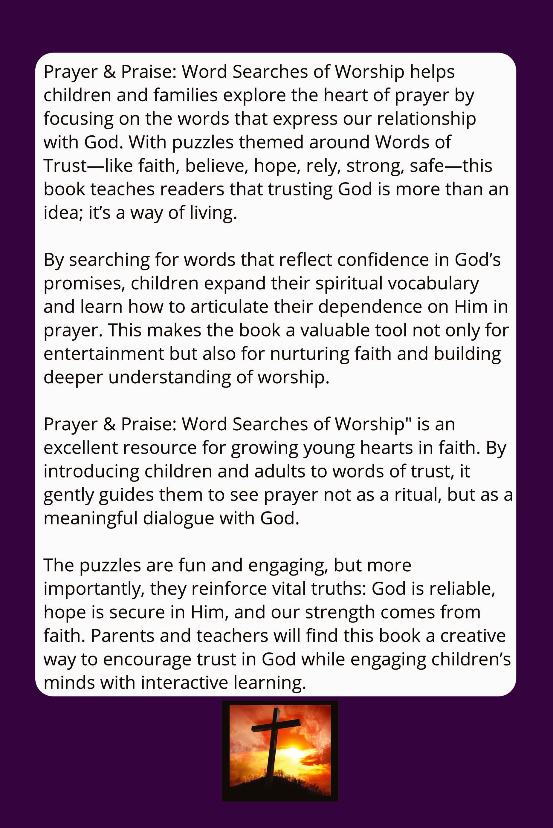 Prayer and Praise (Words of Trust): Christian Search Words and Puzzle