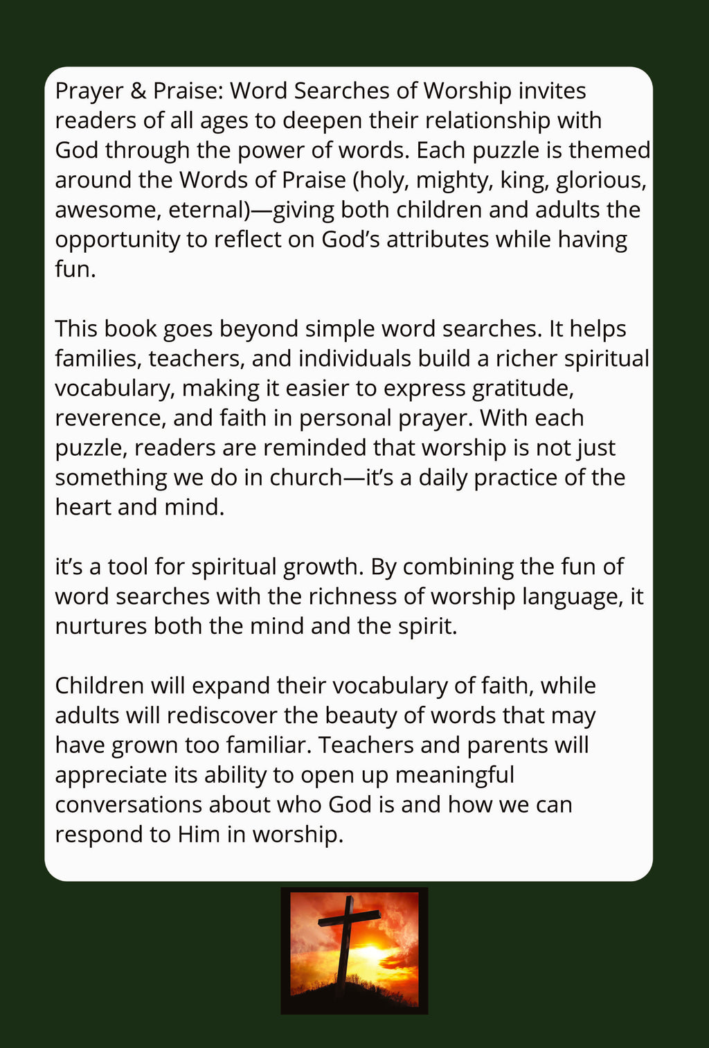 Prayer and Praise (Words of Praise): Christian Search Words and Puzzle