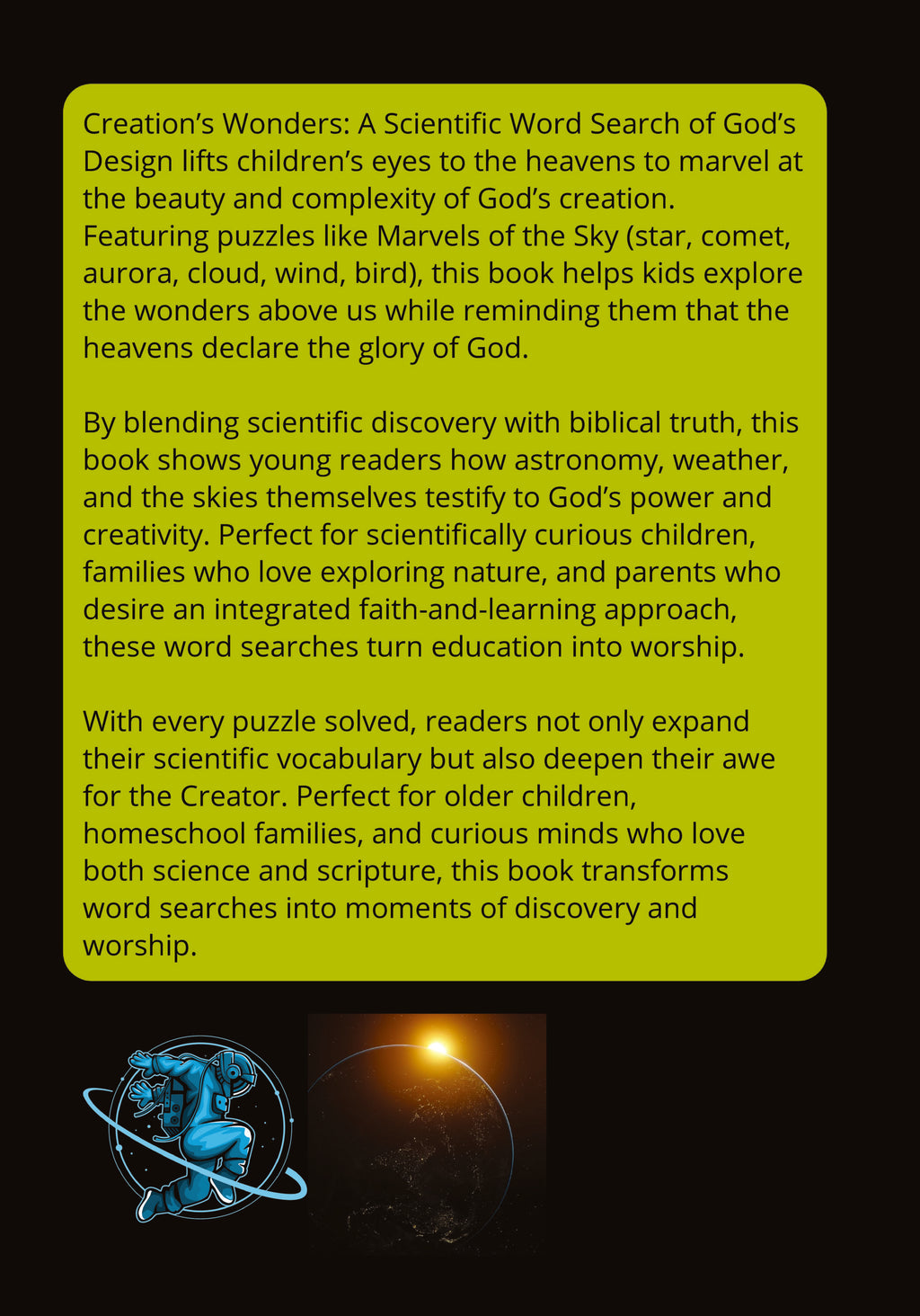 Creation's Wonders (Marvels of the Sky): Christian Search Words and Puzzle