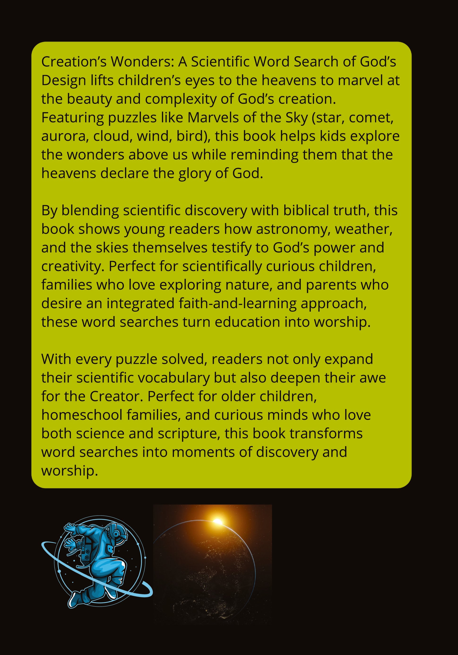 Creation's Wonders (Marvels of the Sky): Christian Search Words and Puzzle