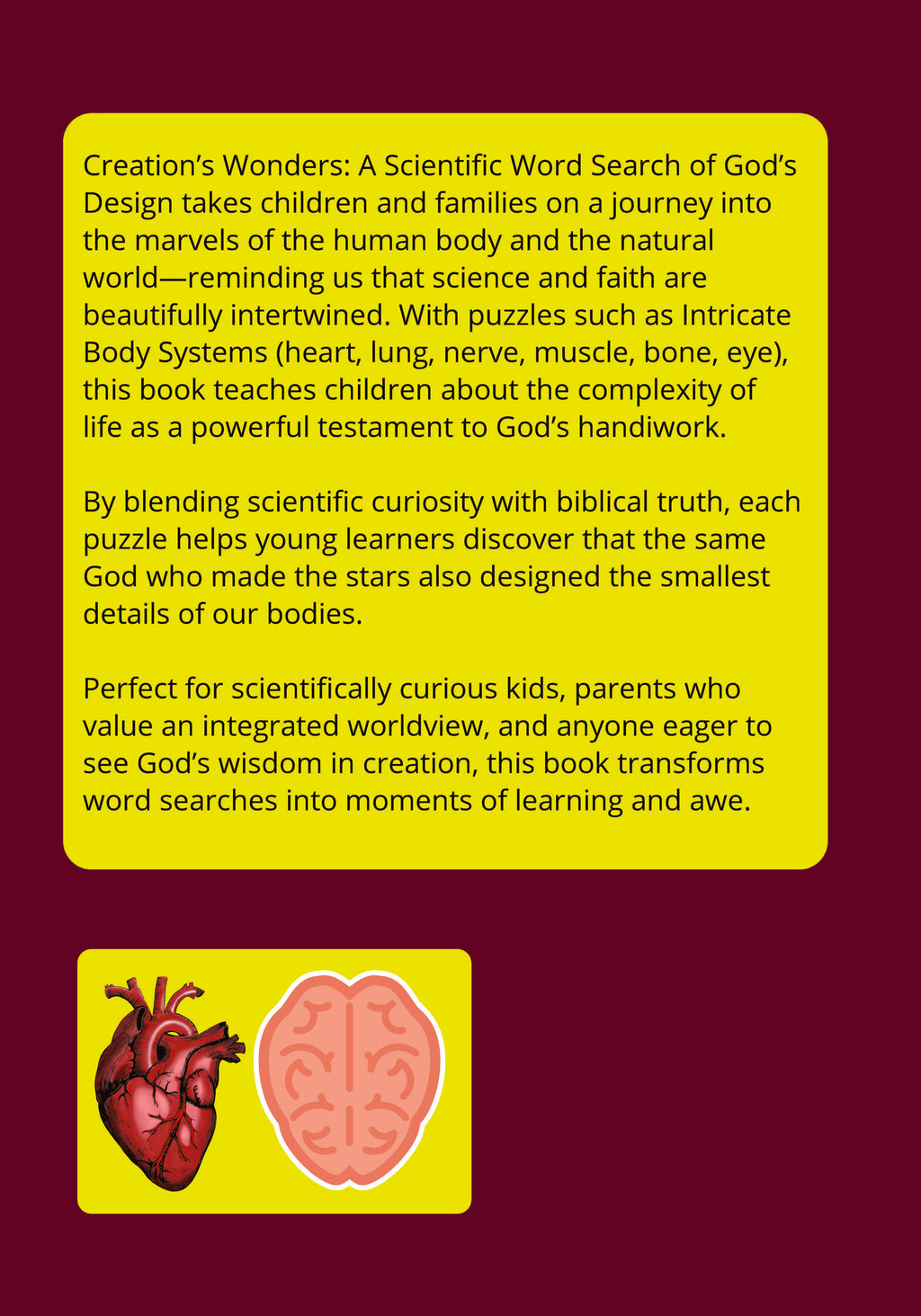 Creation's Wonders (Intricate Body Systems): Christian Search words and Puzzle